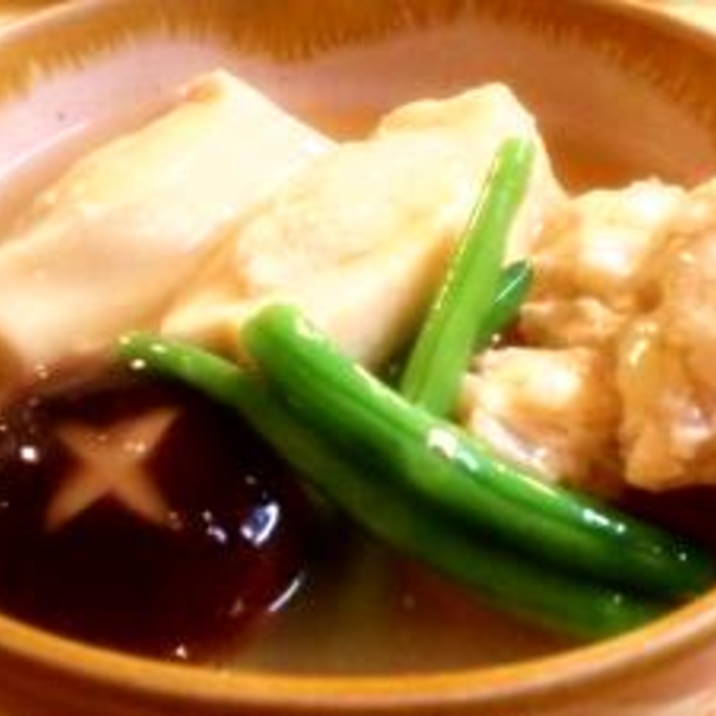 副菜をメインに☆高野豆腐のひき肉詰め煮♪